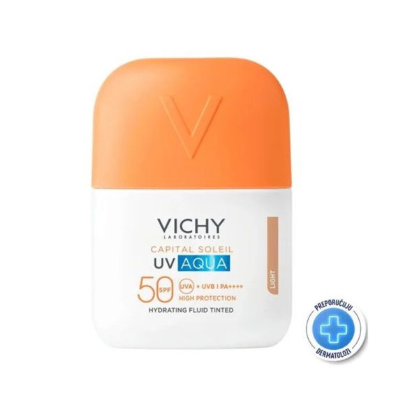 Vichy CAPITAL SOLEIL UV AQUA Tonirani LIGHT hidratacijski fluid SPF50, 50 ml